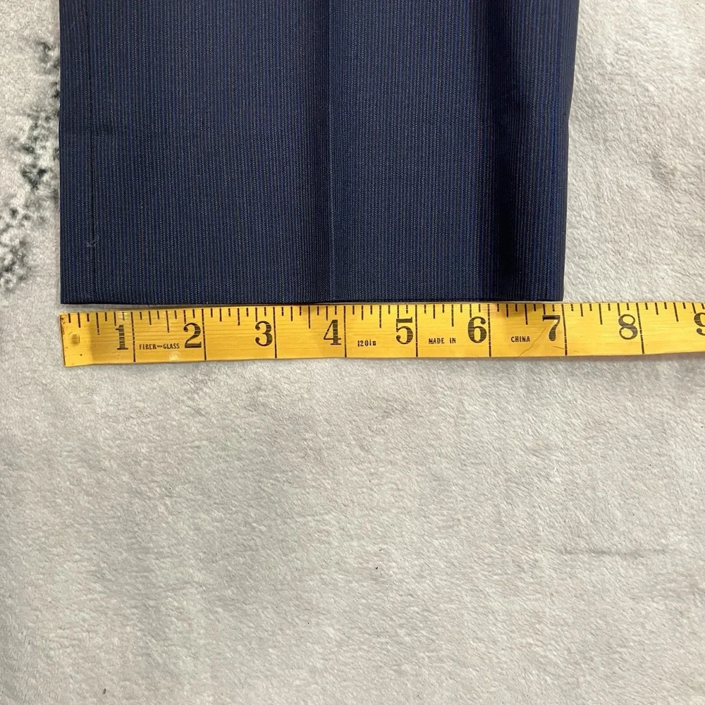 Ted Baker Endurance Jones CT 100% Wool Navy Pinstripe 2 Piece Suit 42S 34